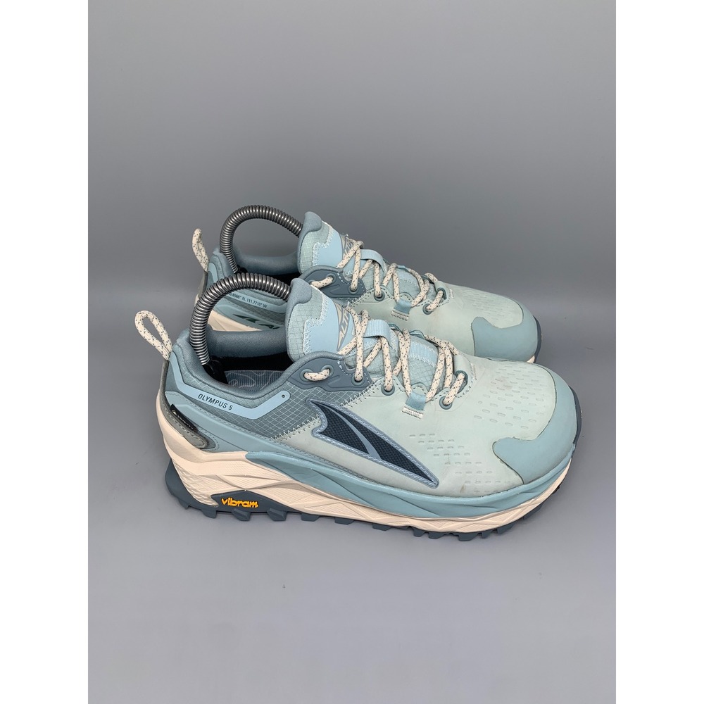 Altra Olympus 5 Blue GTX Goretex Trail Running Shoes AL0A7R76419 Women's Sz 7.5